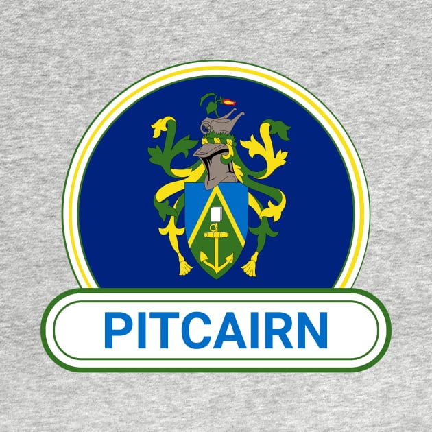 Pitcairn Country Badge - Pitcairn Flag by Yesteeyear